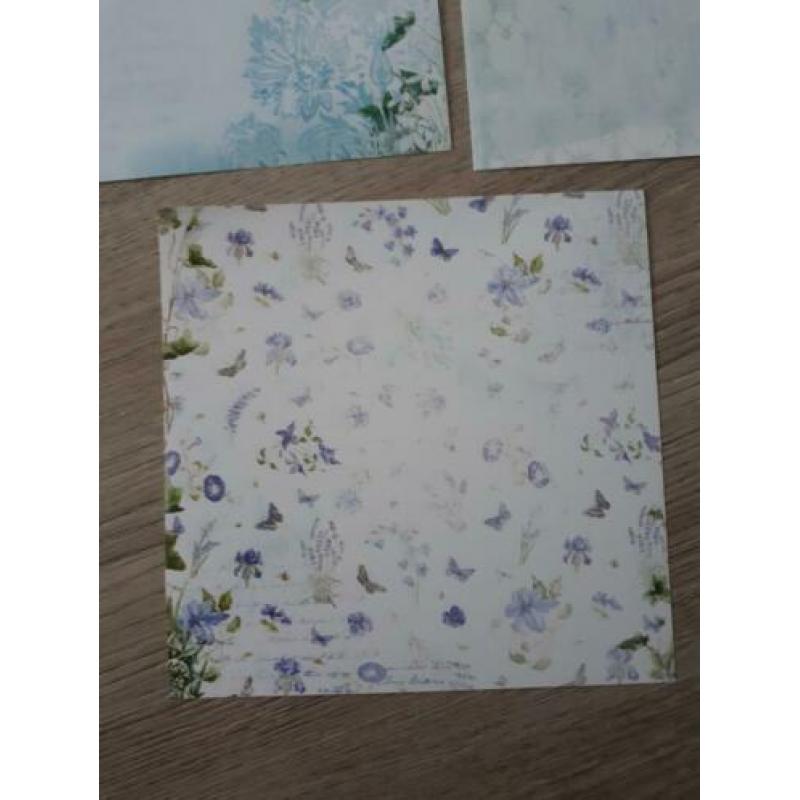 3 Scrapbook vellen Marjolein Bastin 15x15cm