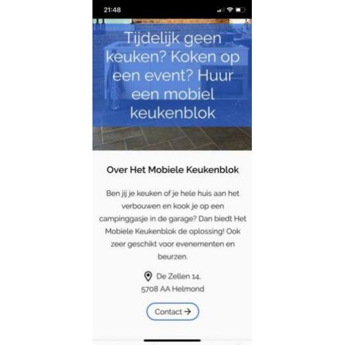 Mobiele keukens te huur!!