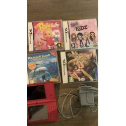 Super leuke Nintendo ds met 4 spelletje