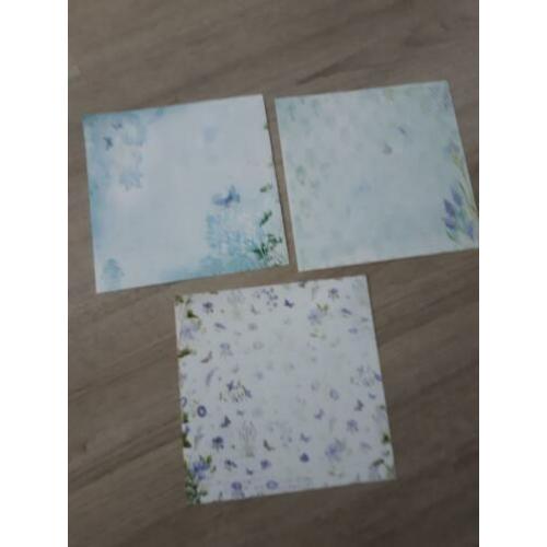 3 Scrapbook vellen Marjolein Bastin 15x15cm