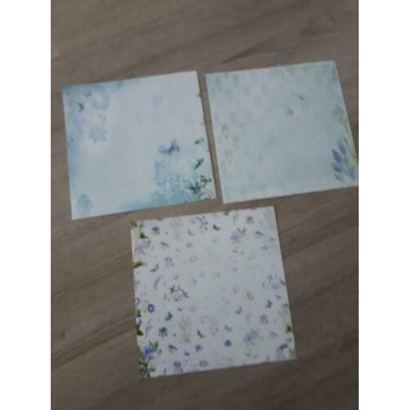 3 Scrapbook vellen Marjolein Bastin 15x15cm