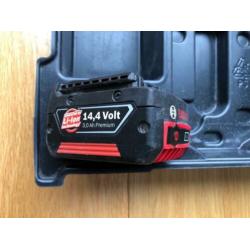 Bosch GSR 14,4 V met GBA 3 Ah accu’s