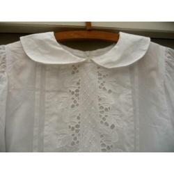 Wit Broderie Communie jurkje