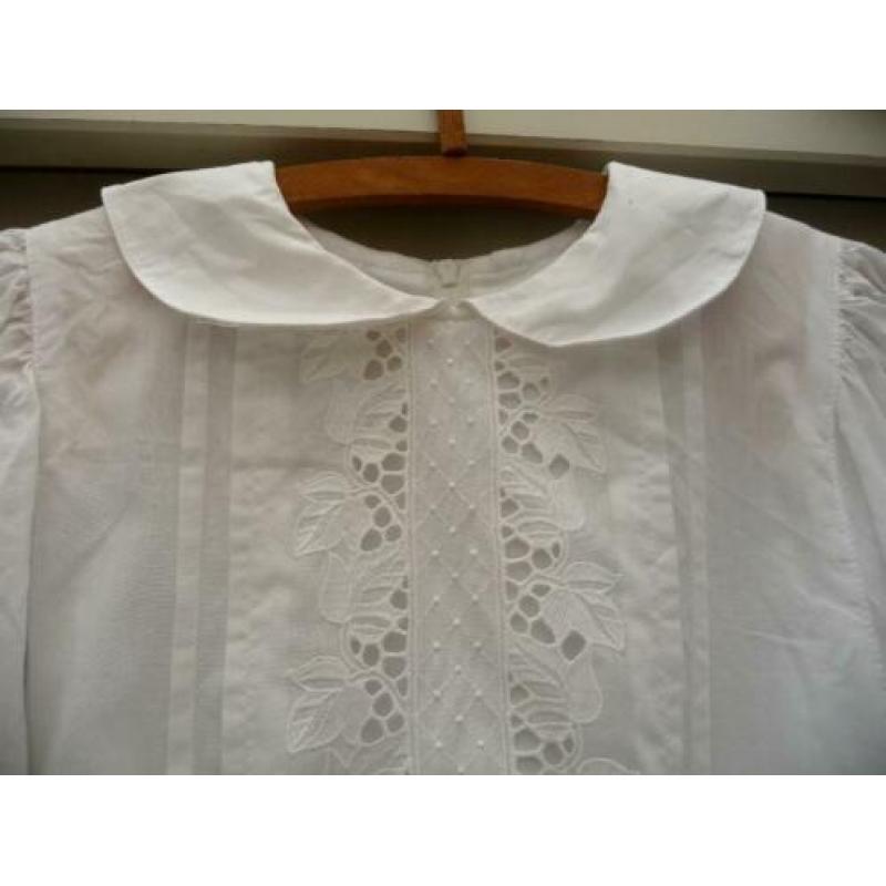 Wit Broderie Communie jurkje