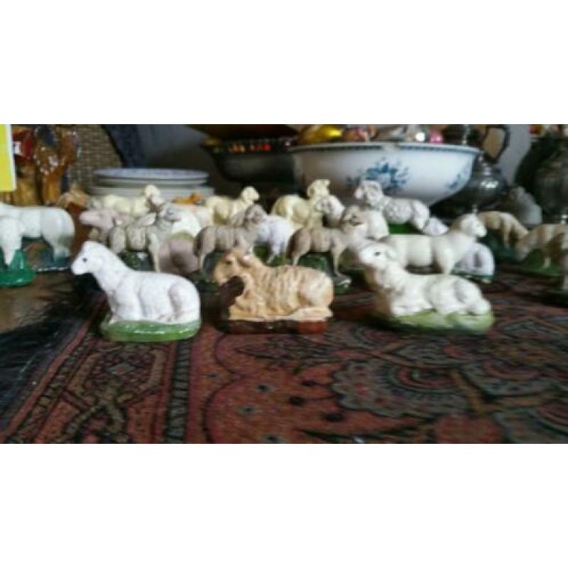 losse verkoop kerstbeeldjes schaapjes