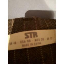 Beige cropped blazer van de stradivarius maat s