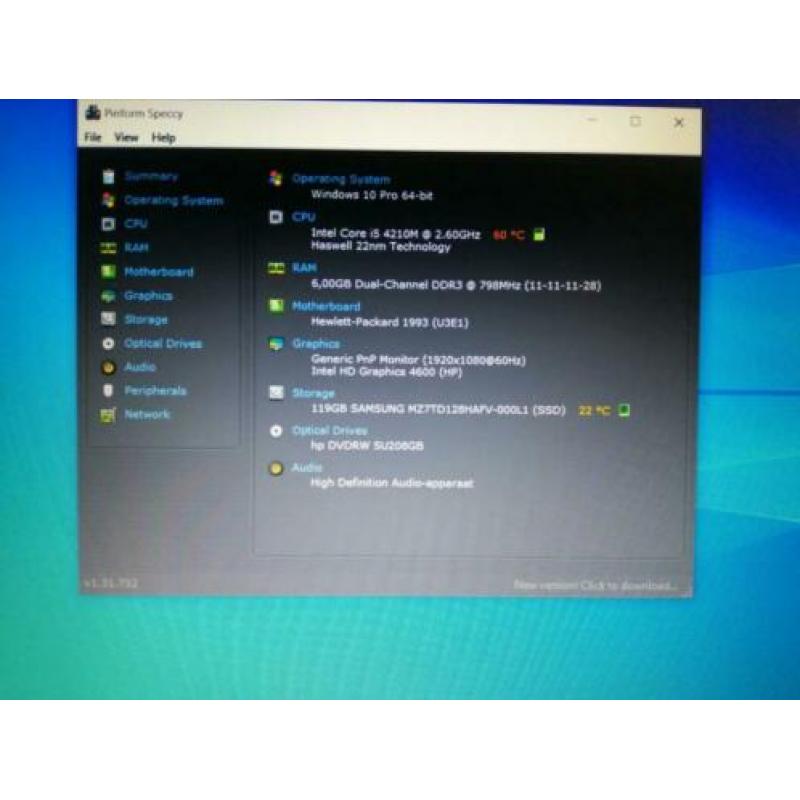 HP Probook 650 G1 i5 4200-4e gen-120 GB SSD-6 GB Ram-15,6