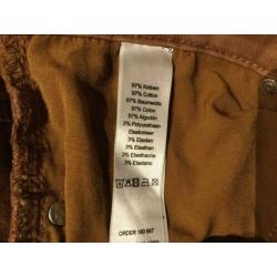 Dames stretch broek bruin. Maat 40