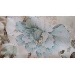 Ashley 2 lappen stof bloem lila/lichtblauw 145 x 116 cm