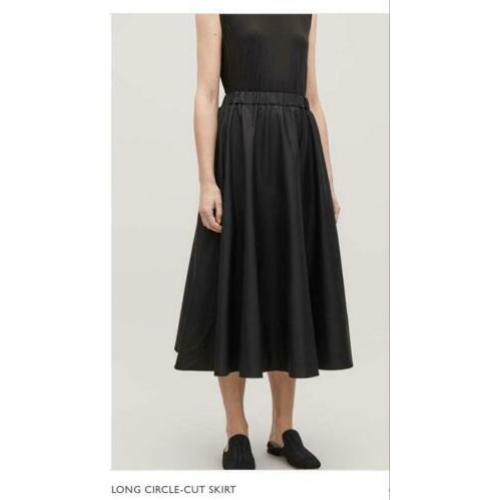 COS zgan midi rok zwart katoen 36 (S/M/38)
