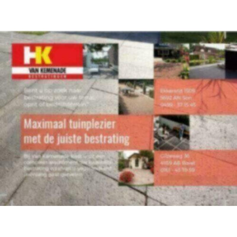 gebakken dikformaten rood van Kemenade Bestratingen