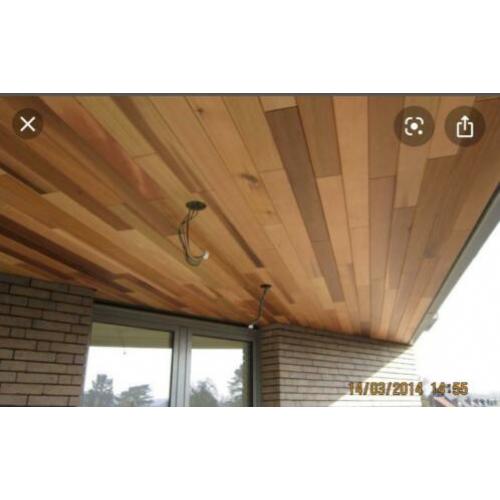 Planken 6x2 cm. Met veer en groef