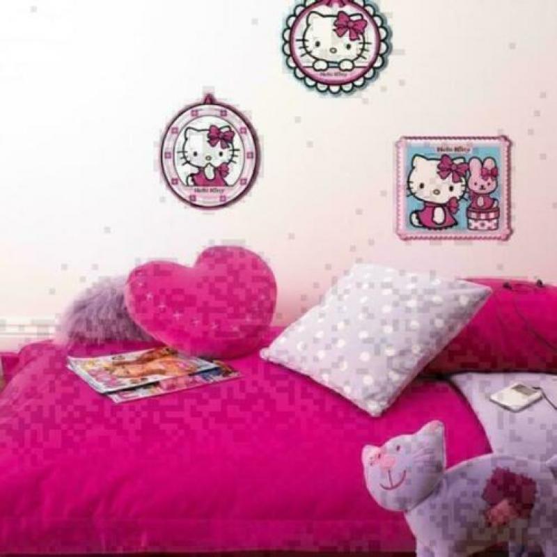 Hello Kitty (Foam) Muurstickers - div uitvoeringen - SALE !!