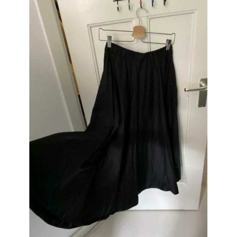 COS zgan midi rok zwart katoen 36 (S/M/38)