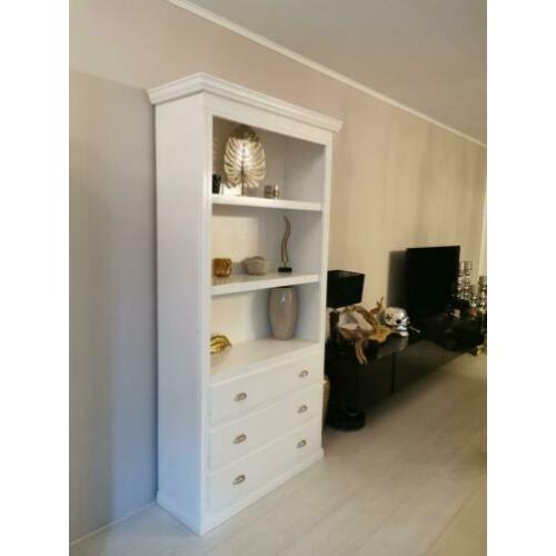 Luxe grote boekenkast / wandmeubel / buffetkast