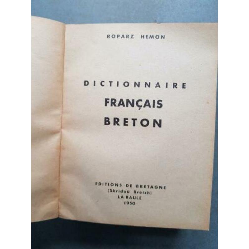 Woordenboek Frans Bretons en Bretons Frans