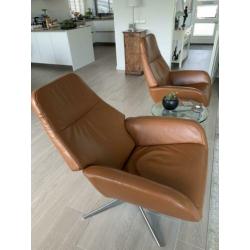 Montel fauteuil leder (2x)