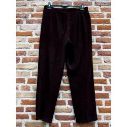 donkerbruine suede-look pantalon van Ellery's mt46