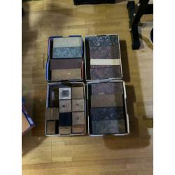 Oude verzameling dia’s kleur en zwart-wit