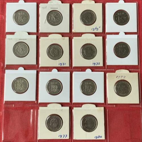 Complete Serie Nr1 Juliana Guldens ‘67 t/m ‘80 incl 2x’69V+H