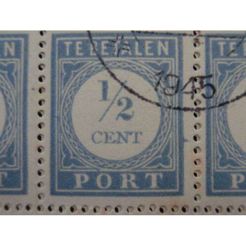 NL 1912; Cpl vel (200) 1/2 cent PORTzegels P44 GESTEMPELD