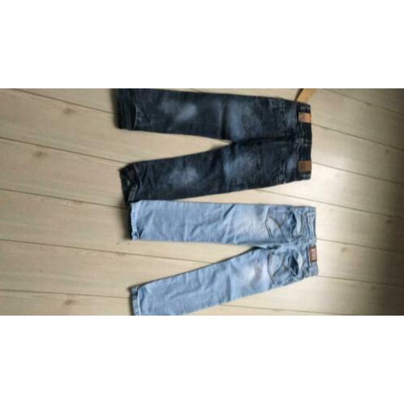 134 140 hoodie jongen blauw grijs trui met capuchon