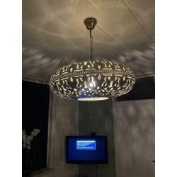 Prachtige plafond hanglamp zilver