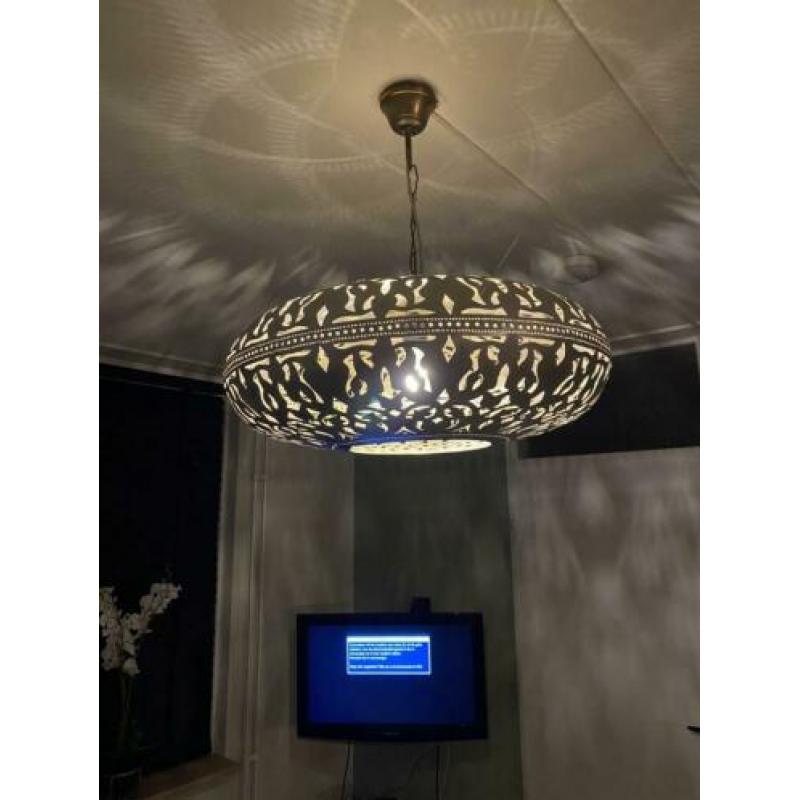 Prachtige plafond hanglamp zilver