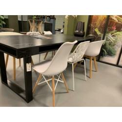 6x witte kuipstoel. - witte kunststof stoelen - witte stoel