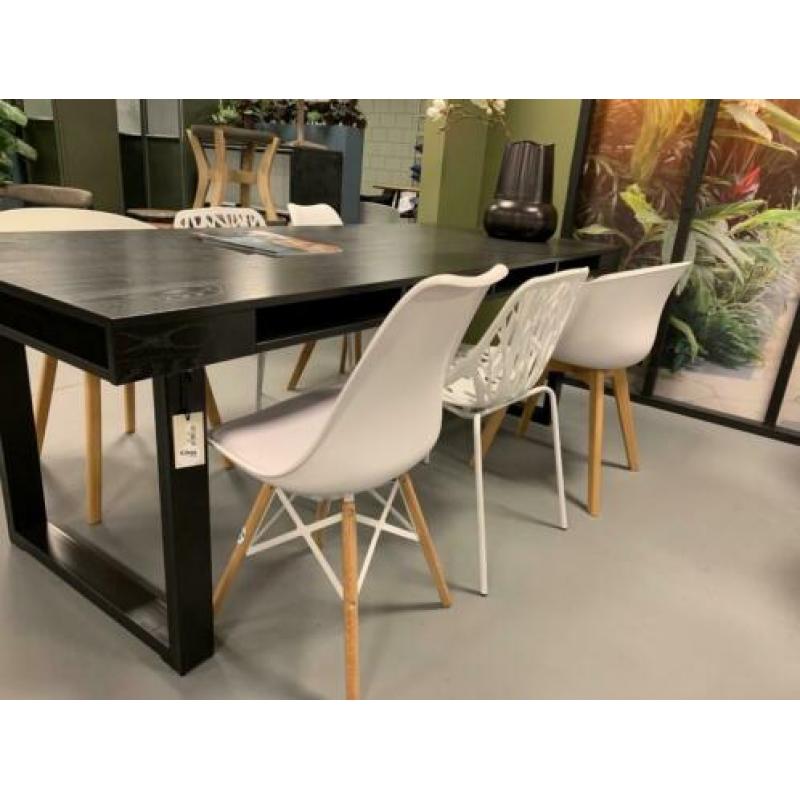 6x witte kuipstoel. - witte kunststof stoelen - witte stoel