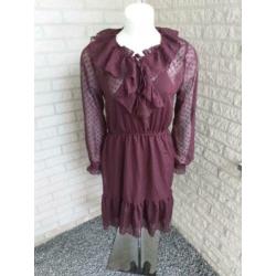 Paarse chique jurk van H&M maat M