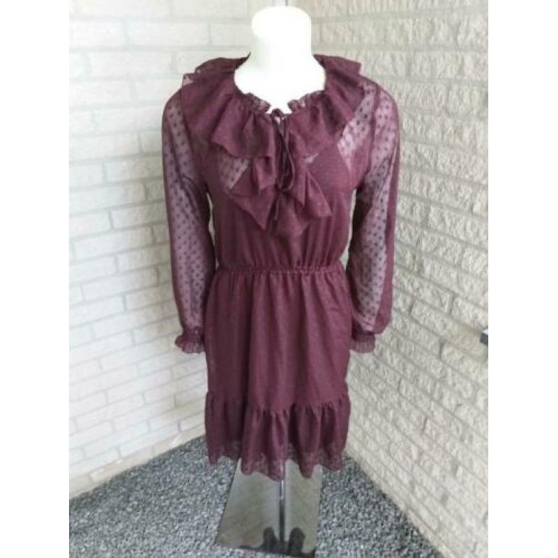 Paarse chique jurk van H&M maat M
