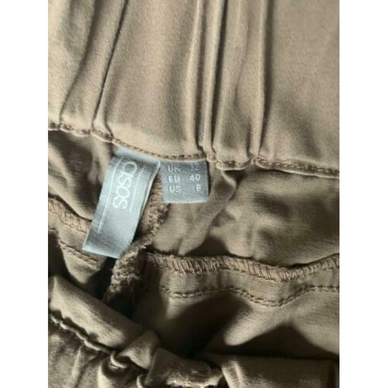 Paperbag pantalon Asos katoen maat L/XL