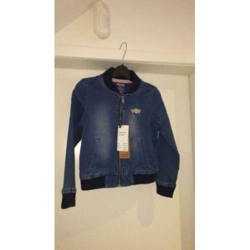 Denimlook jasje voor meisjes, maat 110/116