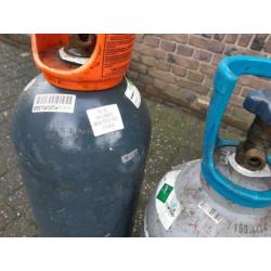 Diverse gasflessen aligal 2 lasgas lasfles gas fles co2 co