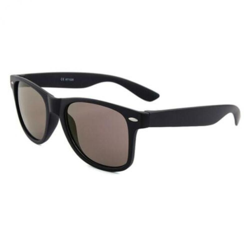 Wayfarer Zonnebril Mat Zwart - Paars