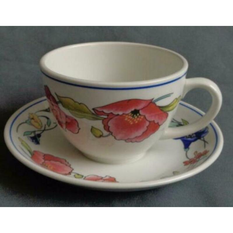 WOOD & SONS ALPINE MEADOW 6x kop en schotel H6,5xO9cm 20cl c