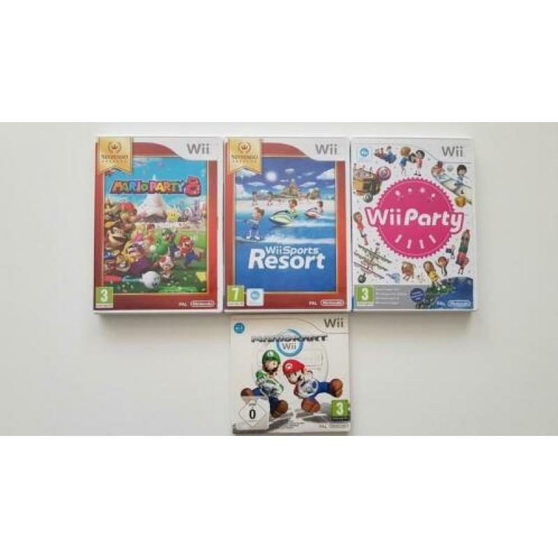Nintendo Wii spelcomputer+games