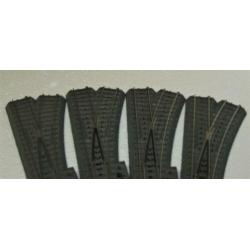 Marklin 24612 Wissels Rechts - 4 stuks - Gebruikt