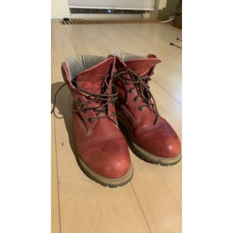 Timberland maat 38 rood weinig gedragen
