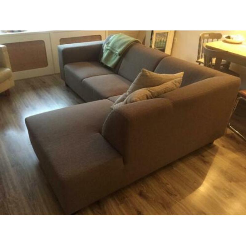 Beige hoekbank