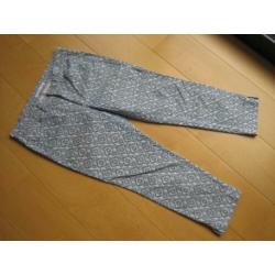 Mooie sportieve 7/8 blauw-witte broek MAC ASHLEY 42 snazzeys