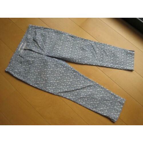 Mooie sportieve 7/8 blauw-witte broek MAC ASHLEY 42 snazzeys
