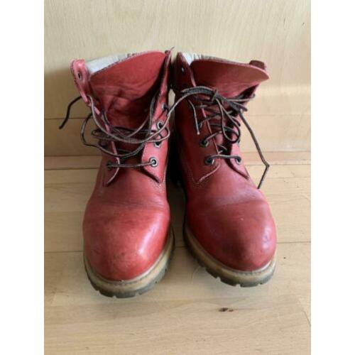 Timberland maat 38 rood weinig gedragen