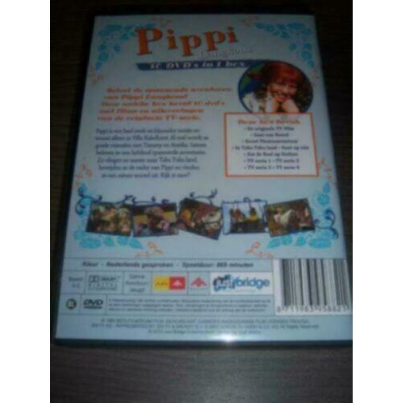 Pippi Langkous de 10 dvd's in 1 box in goede staat