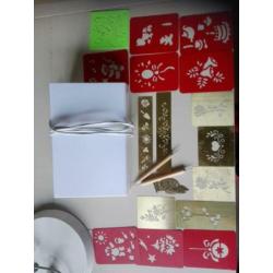 Lichtbak met stencils
