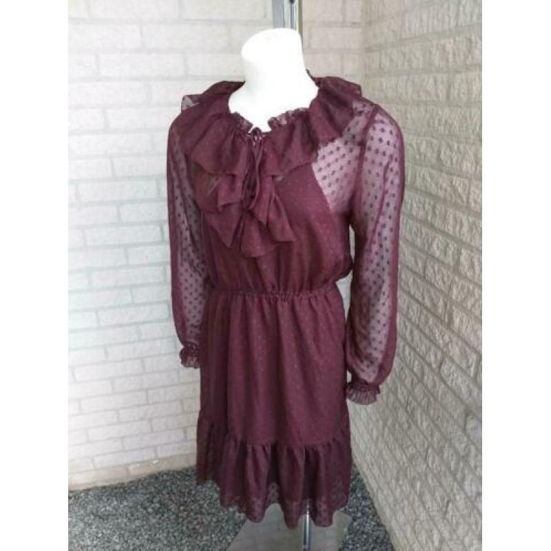 Paarse chique jurk van H&M maat M