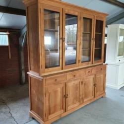 teak houten kast zgan buffetkast vitrinekast winkelkast