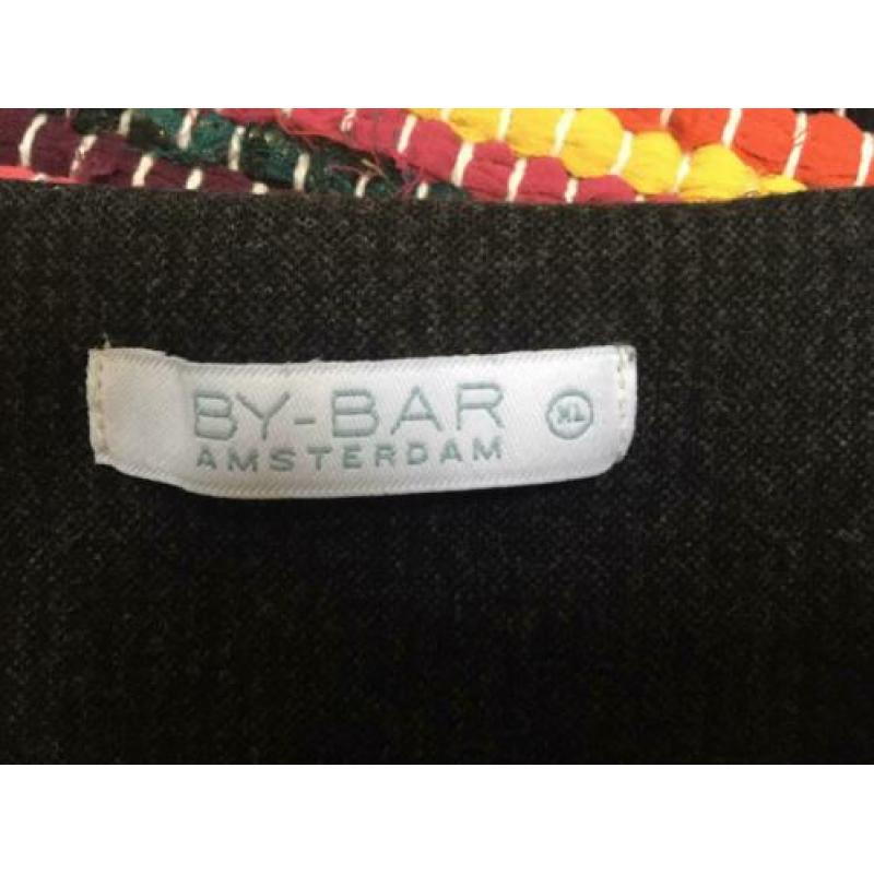 By-bar jersy jurk grijs met zakken xl izgs