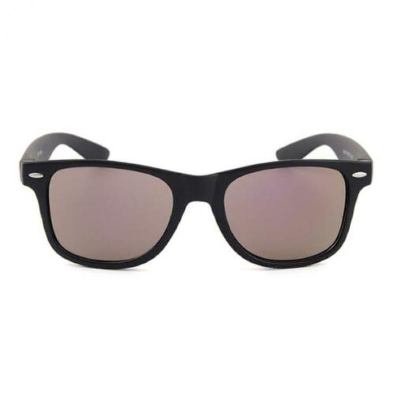 Wayfarer Zonnebril Mat Zwart - Paars